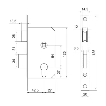 35-67 BROASCA LEMN Y42.5/54/20D/185 ZA-2