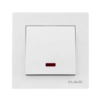 KE01102 KLAUS ALB INTRERUPATOR SIMPLU CU LED-1